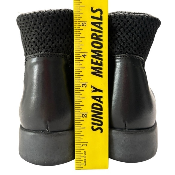 LL Bean Black Smooth Leather Lace-Up Combat Ankle Boots Sz 6.5 Made in Portugal - Picture 7 of 13